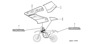 XR650R Наклейка