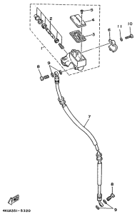 XV535 Главный тормозной цилиндр