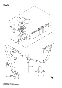 GSF650S (ABS) Главный цилиндр сцепления