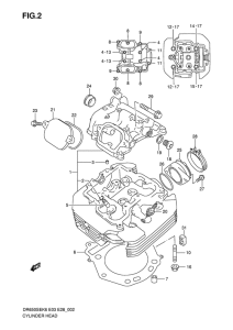 DR650 Головка цилиндров