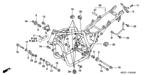 CB1300S (ABS) Frame body