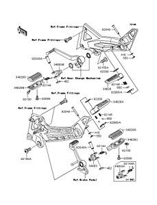 ZR1000 Подножки