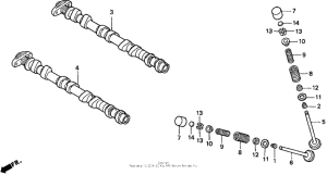 CBR900RR Распределительный вал и клапана