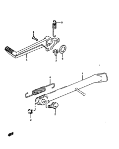 RG125 Подножки