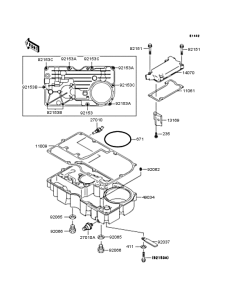 ZX900 Поддон картера