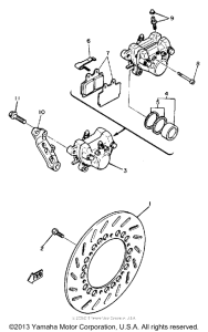 SRX600S Задний суппорт