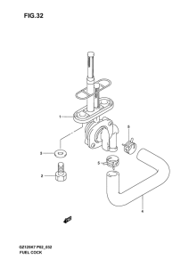 GZ125 Топливный кран