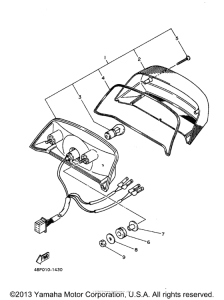 XJ600SJC Фонарь