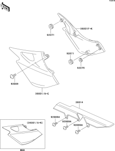 ER500 Боковые обтекатели