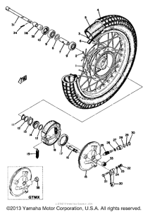 GT80A Переднее колесо