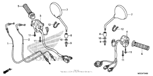 CB1100S (ABS) Switch + cable