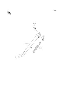 VN800 Подножка