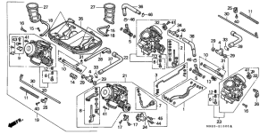 VFR400R Carburetor assy