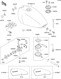 ZR550 Fuel tank(zr550-b3)
