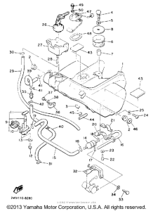 XVZ12DWC Топливный бак