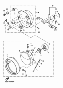 XVS950CU (ABS) ヘツドライト