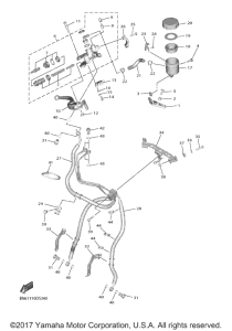 YZF-R6 Главный тормозной цилиндр