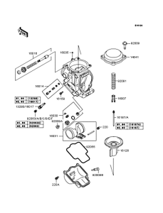 ZR250 Карбюратор в разборе