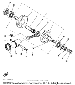 PW50A Коленвал,поршни