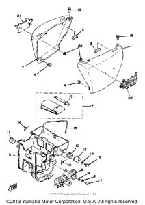 XS750SE-31 - 1978 Side cover - battery box