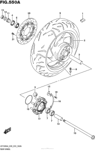 VZ1500 Переднее колесо