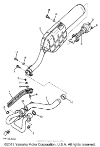 TT600S Выхлопная система