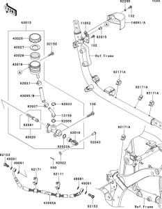 VN900 Задний торм цилиндр