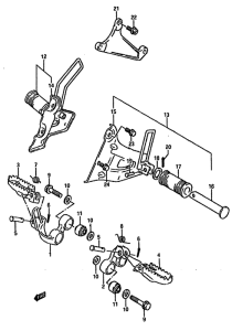DR750 Подножки