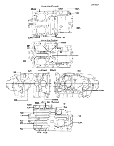 KZ1000 Crankcase bolt & stud pattern