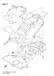 GSX1300R (ABS) Rear Fender (Gsx1300Ral3 E33)