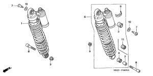 CB1300S (ABS) Rear cushion