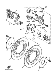 XVS1100 ﾌﾛﾝﾄﾌﾞﾚｰｷｷﾔﾘﾊﾟ
