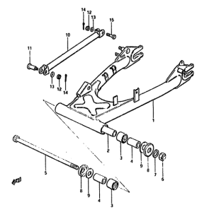 GS550 Маятник задний