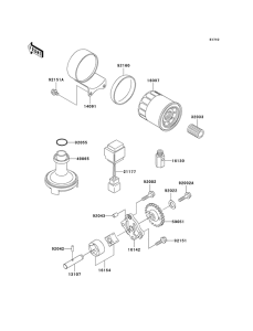 EJ650 Насос масляный  / фильтр масляный