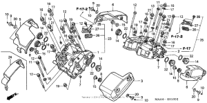 VT1100C Крышка головки цилиндров