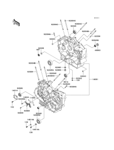 VN800 Картер двигателя