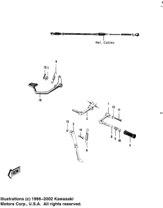  Footrests / stand / brake pedal