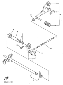 FZS600 Вал переключения