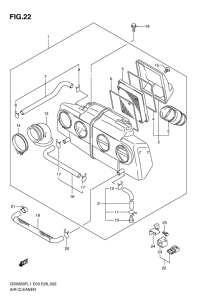 GSX650F (ABS) Воздухоочиститель