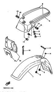 YZ80 YZ80D Крыло