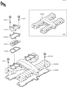 ZR550 Крышка головки цилиндров