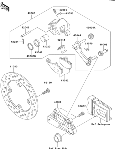 ZR1000 Задний тормоз