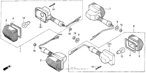 CB750 Задний фонарь