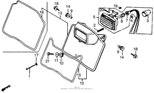 XR200R Headlight + headlight case