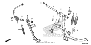 CB1100S (ABS) Подножка