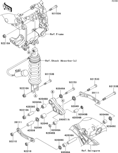ZG1400 Задняя подвеска