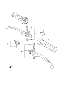 GSX1300R Рулевой рычаг
