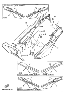 TDR125 Боковые обтекатели