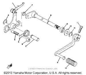 TY80B Переключение скоростей