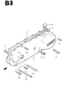 CS50 Crankcase left cover